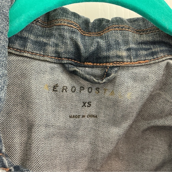 Aeropostale Distressed Blue Jean Jacket - Picture 9 of 12